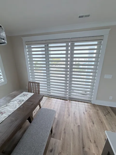 Hunter Douglas Pirouettes over a Sliding Glass Door