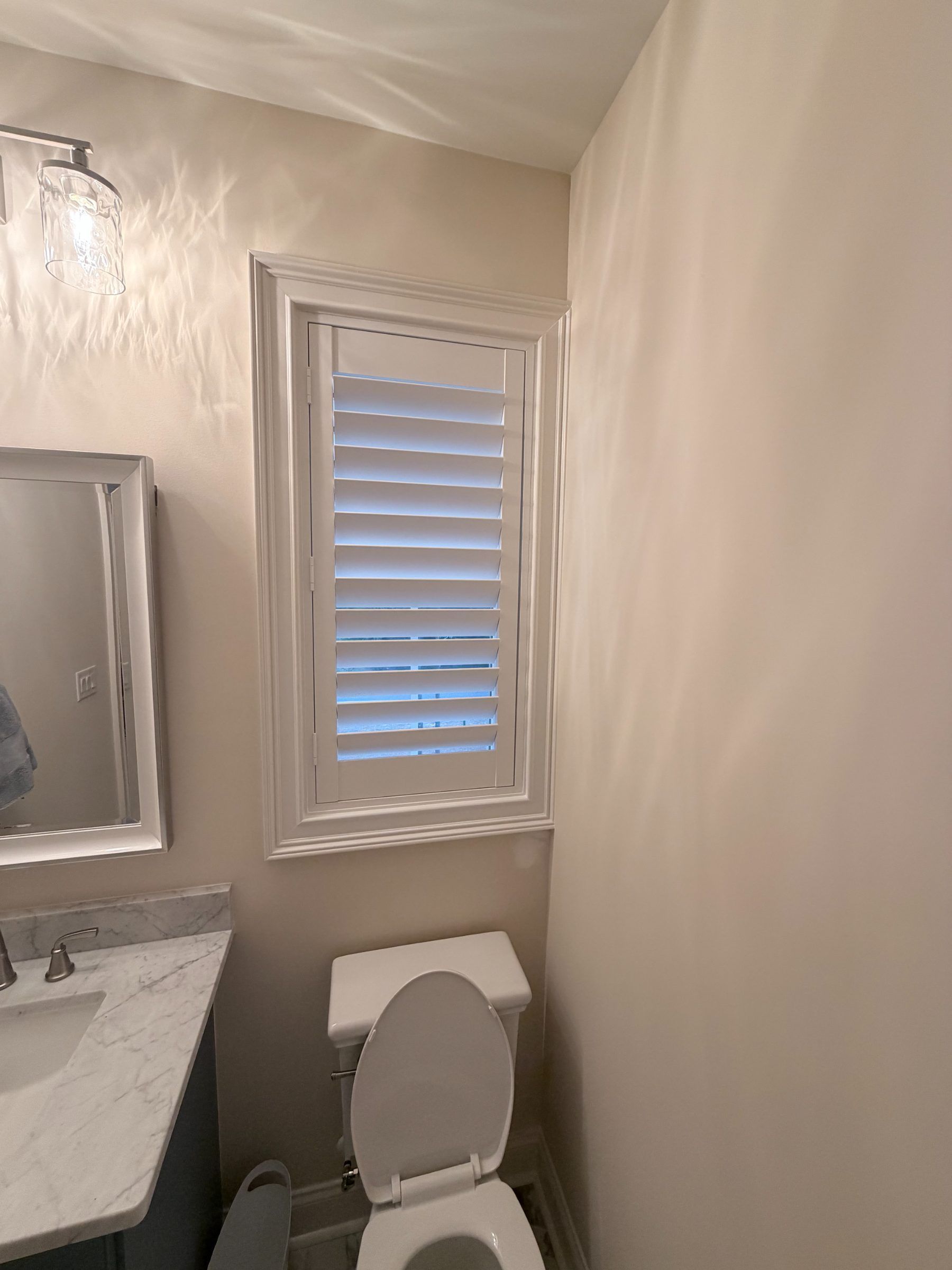 Inside Mount Shutter in Bathroom