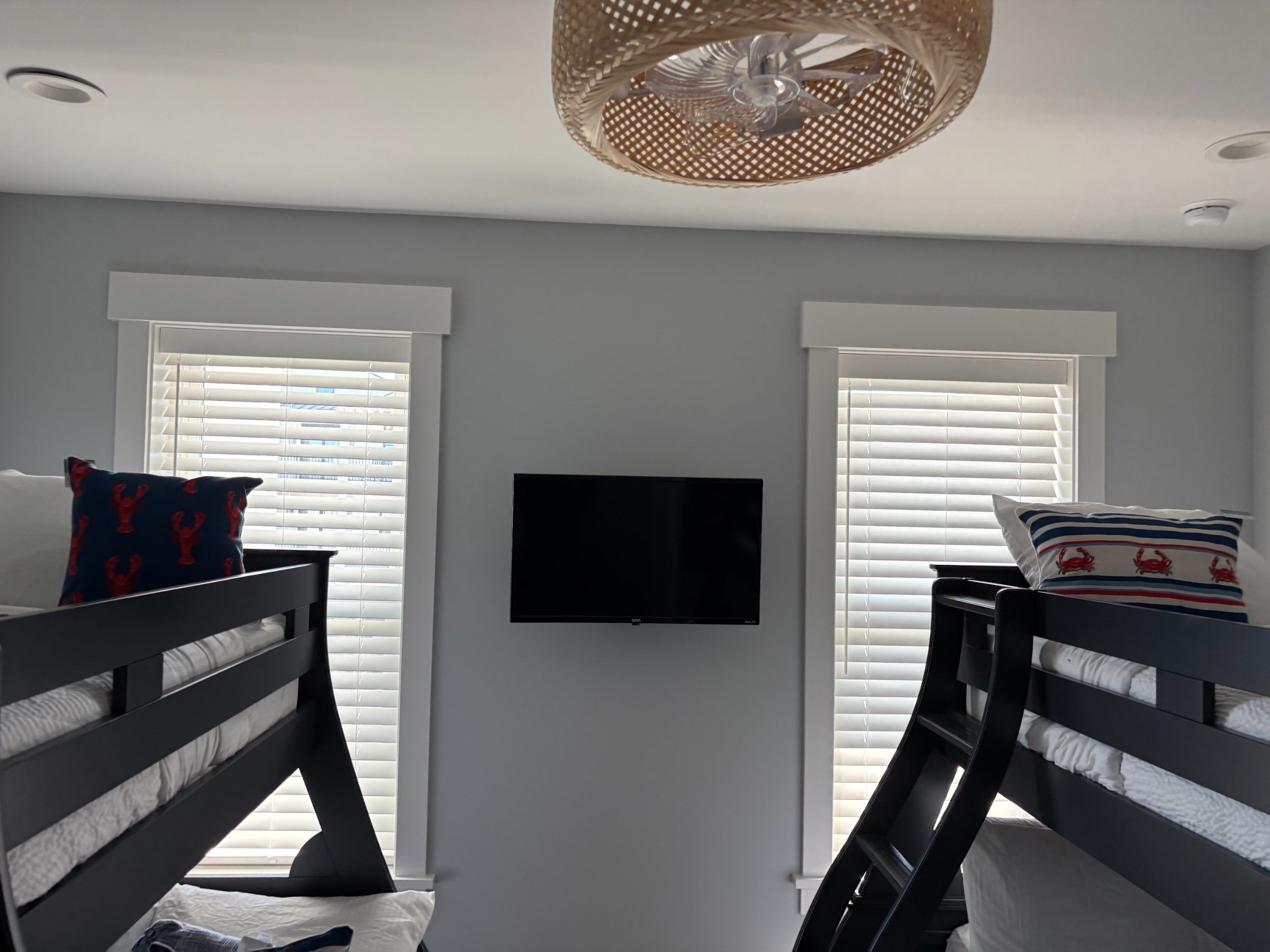 Faux Wood Blinds in a Kids Room