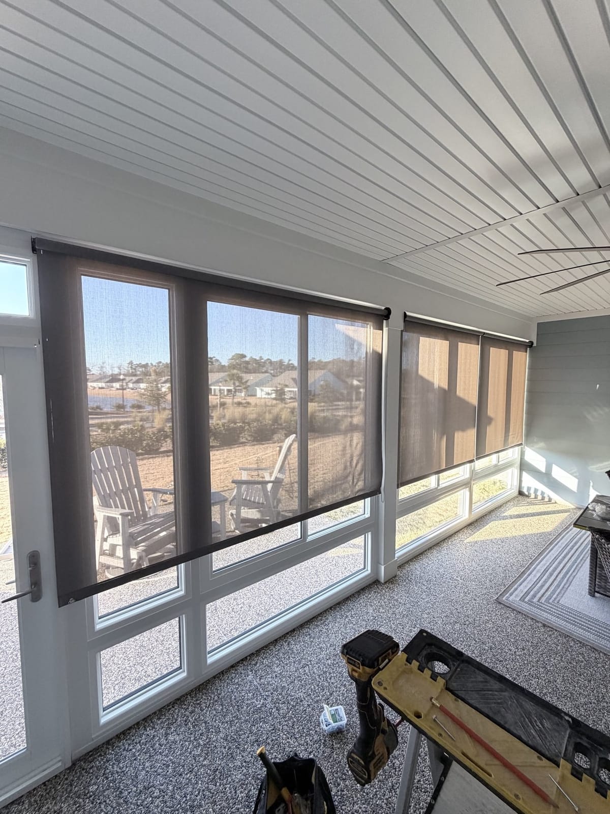 Patio shades in Del Webb